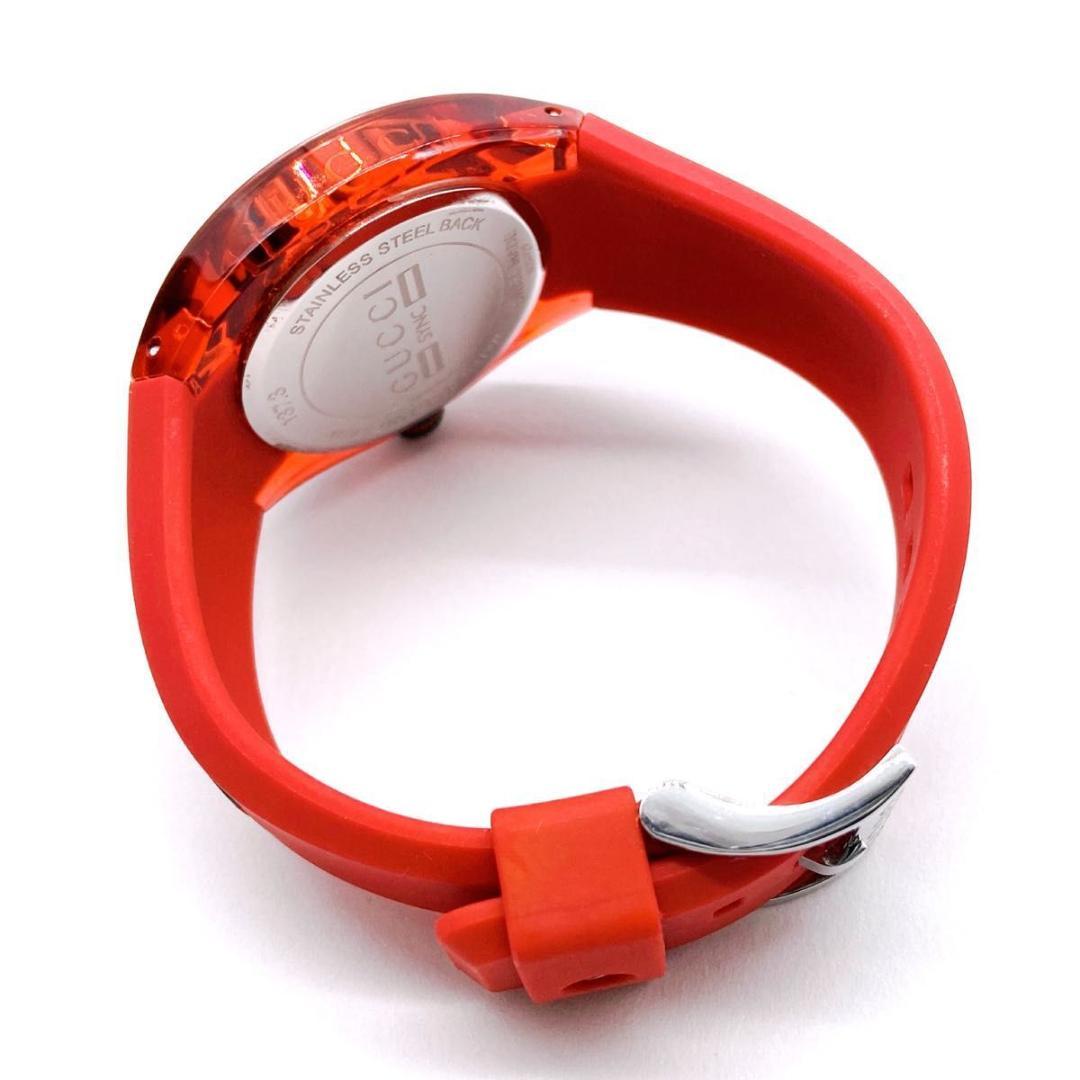 【極美品】GUCCI　SYNC　YA137103A　腕時計　シェリーライン　赤