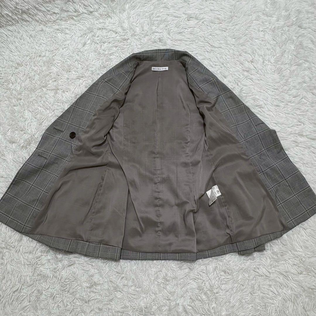 ◎極美品 レジーナピョー NICOLE JACKET M相当ブラックチェック 1