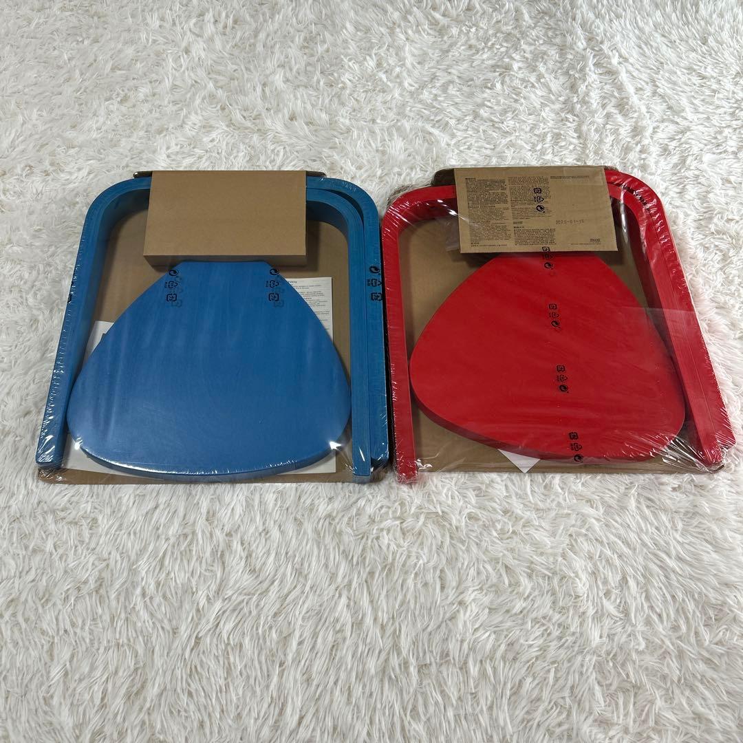 IKEA イケア　シルレ　赤　青　スツール　KYRRE 2脚セット　新品未開封