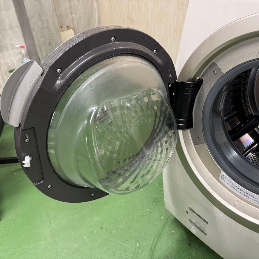 180 SHARPドラム式洗濯機　乾燥付　10/6キロ　小型　一人暮らし　左開き