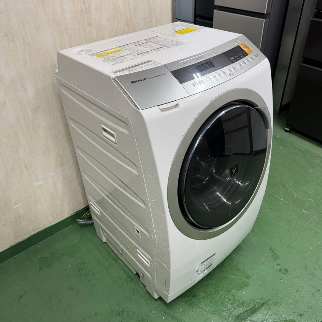 180 SHARPドラム式洗濯機　乾燥付　10/6キロ　小型　一人暮らし　左開き