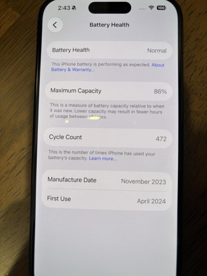 スマートフォン本体 iPhone 15 pro 128GB