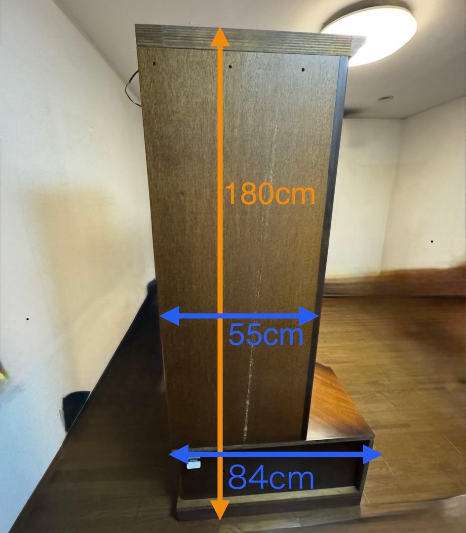 KARIMOKU カリモク コーナーテレビ台キャビネット ガラス棚