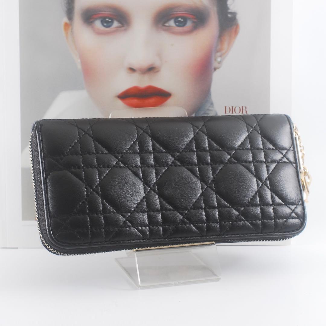 ディオール＊Lady Dior＊ロータスウォレット＊カナージュ＊財布＊長財布