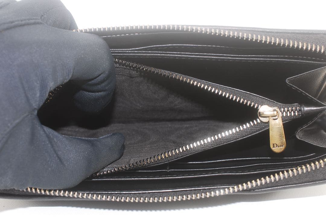 ディオール＊Lady Dior＊ロータスウォレット＊カナージュ＊財布＊長財布