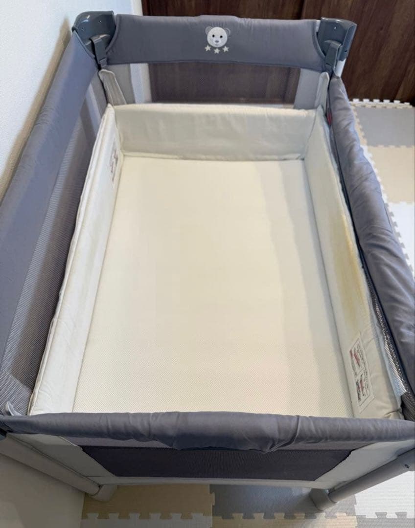 み*か様 Aprica アップリカ ココネルエアーAB グレーベアー ベビーベッ