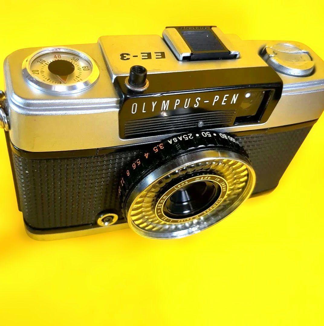 ♦整備済完動品♦オリンパスペンOlYMPUS PEN EE-3♦赤ベロOK