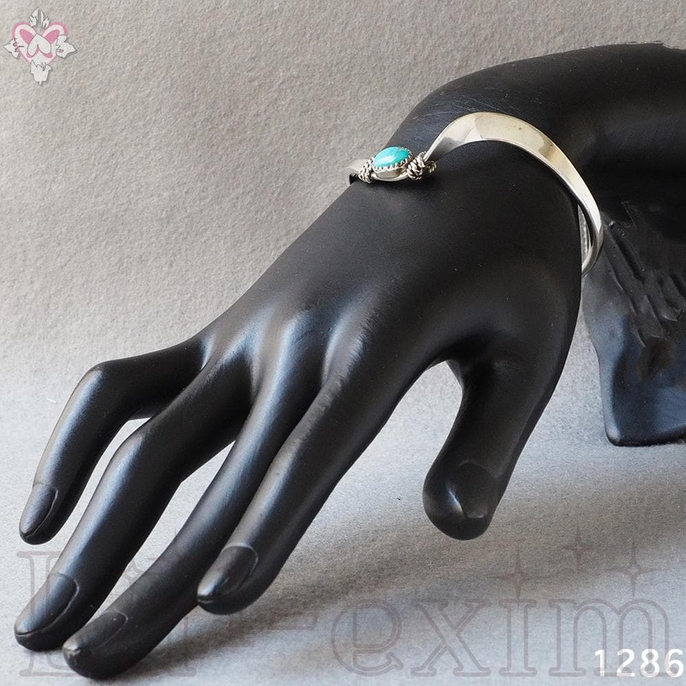 美品 ターコイズ インディアンジュエリー 純銀製 シルバー 刻印 BT バングル