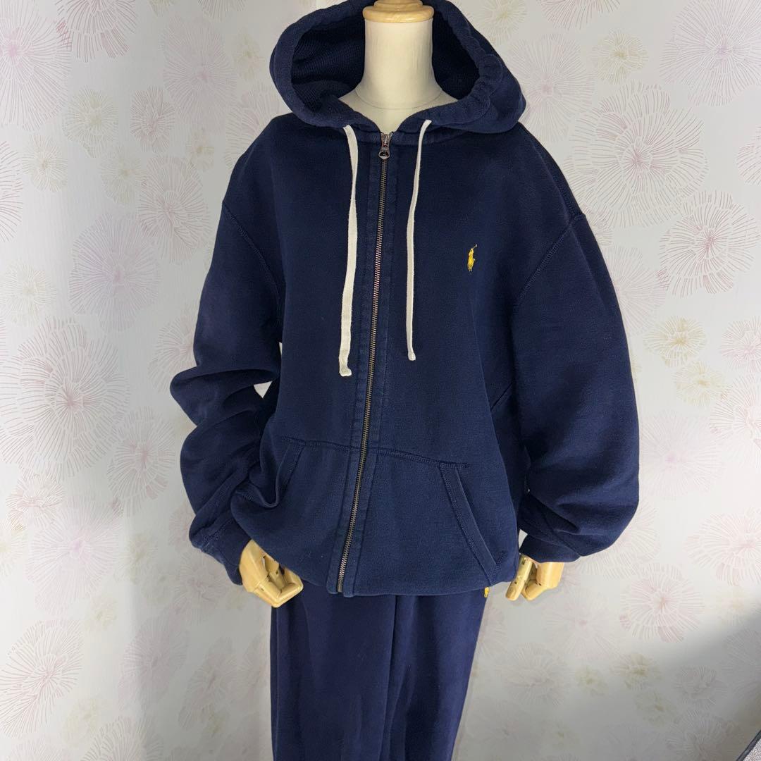 POLO Ralph Lauren ネイビーフルジップパーカーセットアップ634