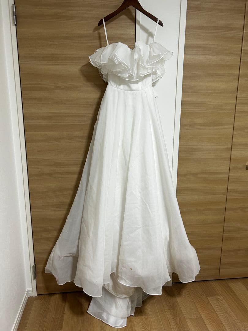 【m】THE URBAN BLANCHE 2WAYフリルウェディングドレス