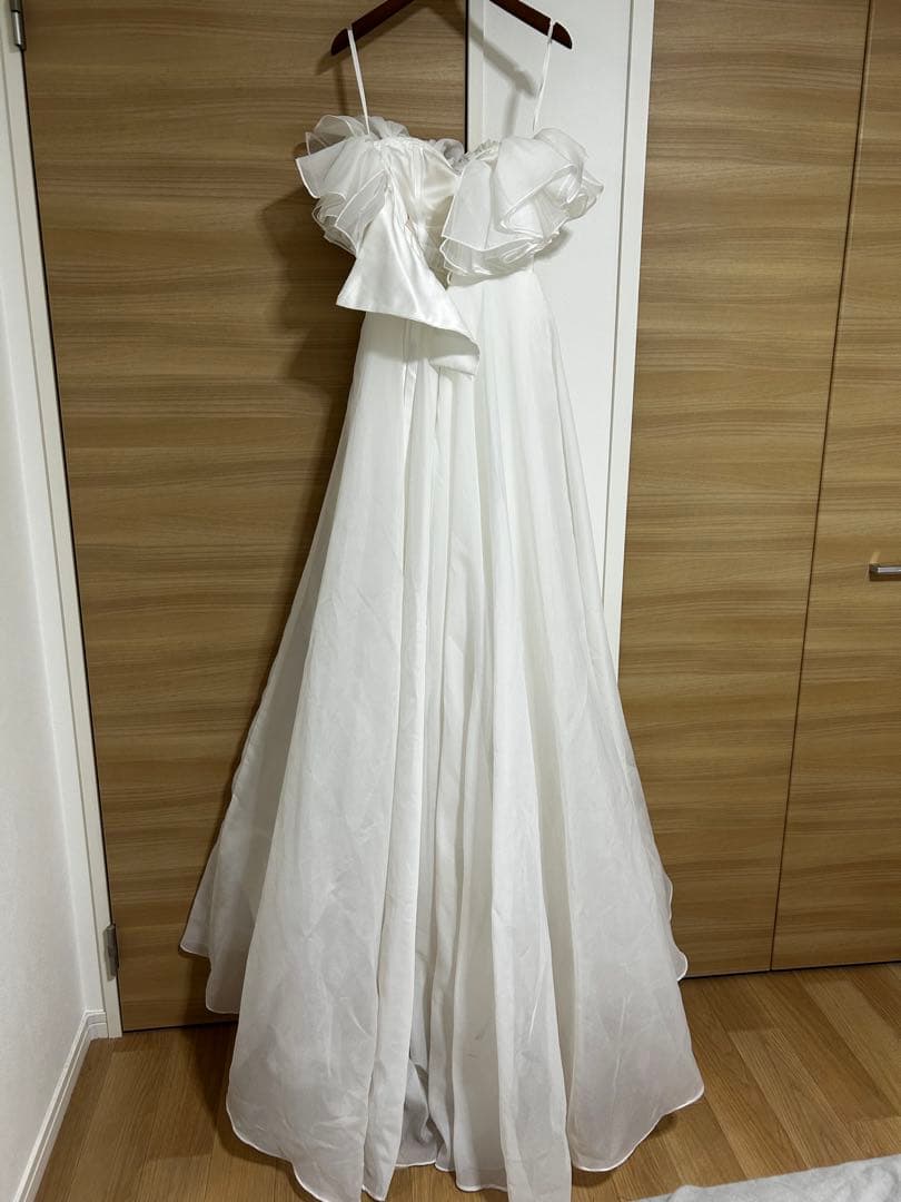 【m】THE URBAN BLANCHE 2WAYフリルウェディングドレス