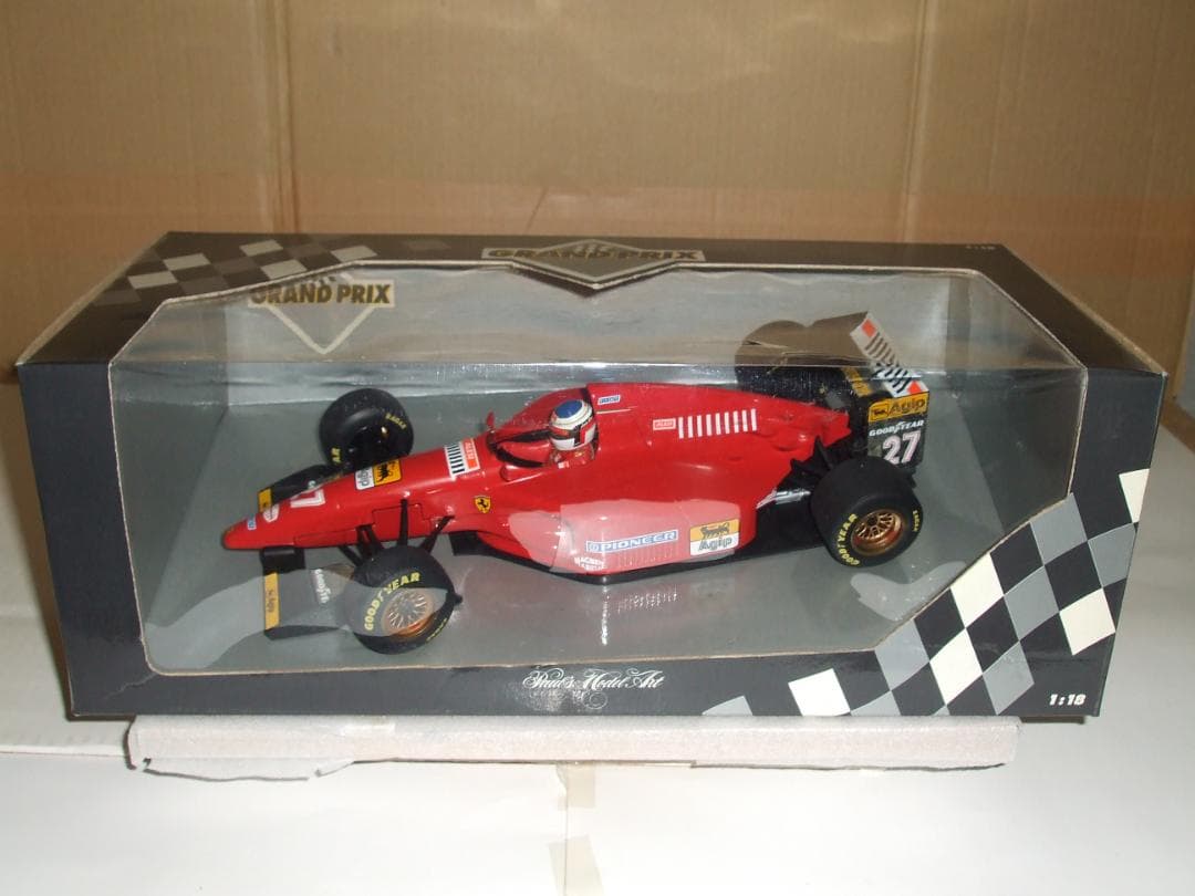 ミニチャンプス　１／１８　フェラーリ　４１２　T1　ジャン・アレジ　＃２７
