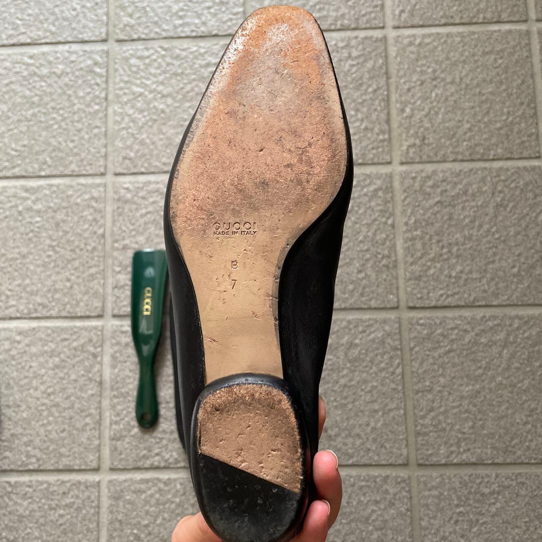 V*e様 GUCCI ブラックローファー サイズ7 シューキーパー付き