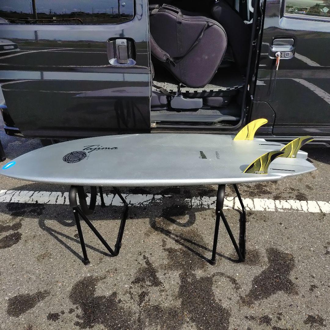 ジャスティスサーフボード　ホーキー5.8　クワッドフィン　トライフィン付属