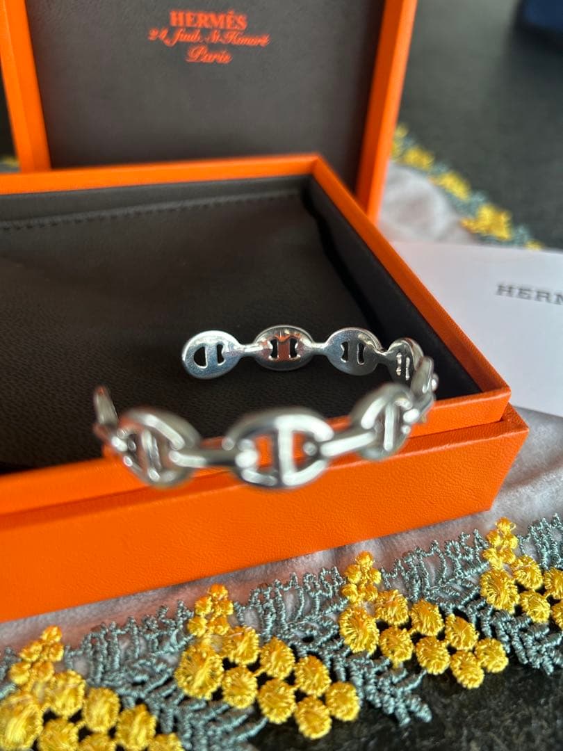 エルメス シェーヌダンクル アンシェネ バングル　ST