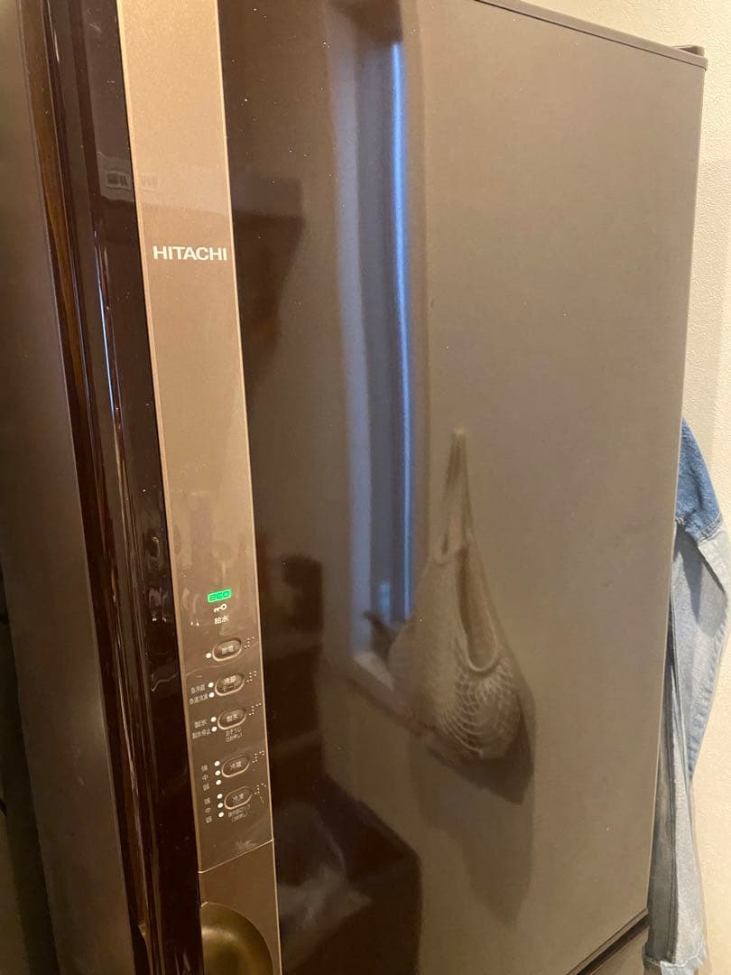 【日時指定になります】日立 R-K320HV 冷蔵庫 ダークブラウン