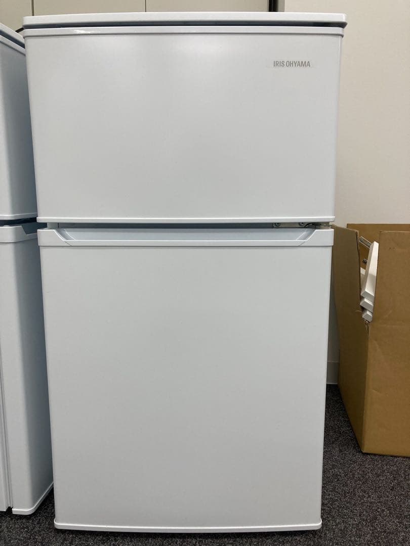 ノンフロン冷凍冷蔵庫 IRSD-9B-W ホワイト 2ドア、90L、2024年製