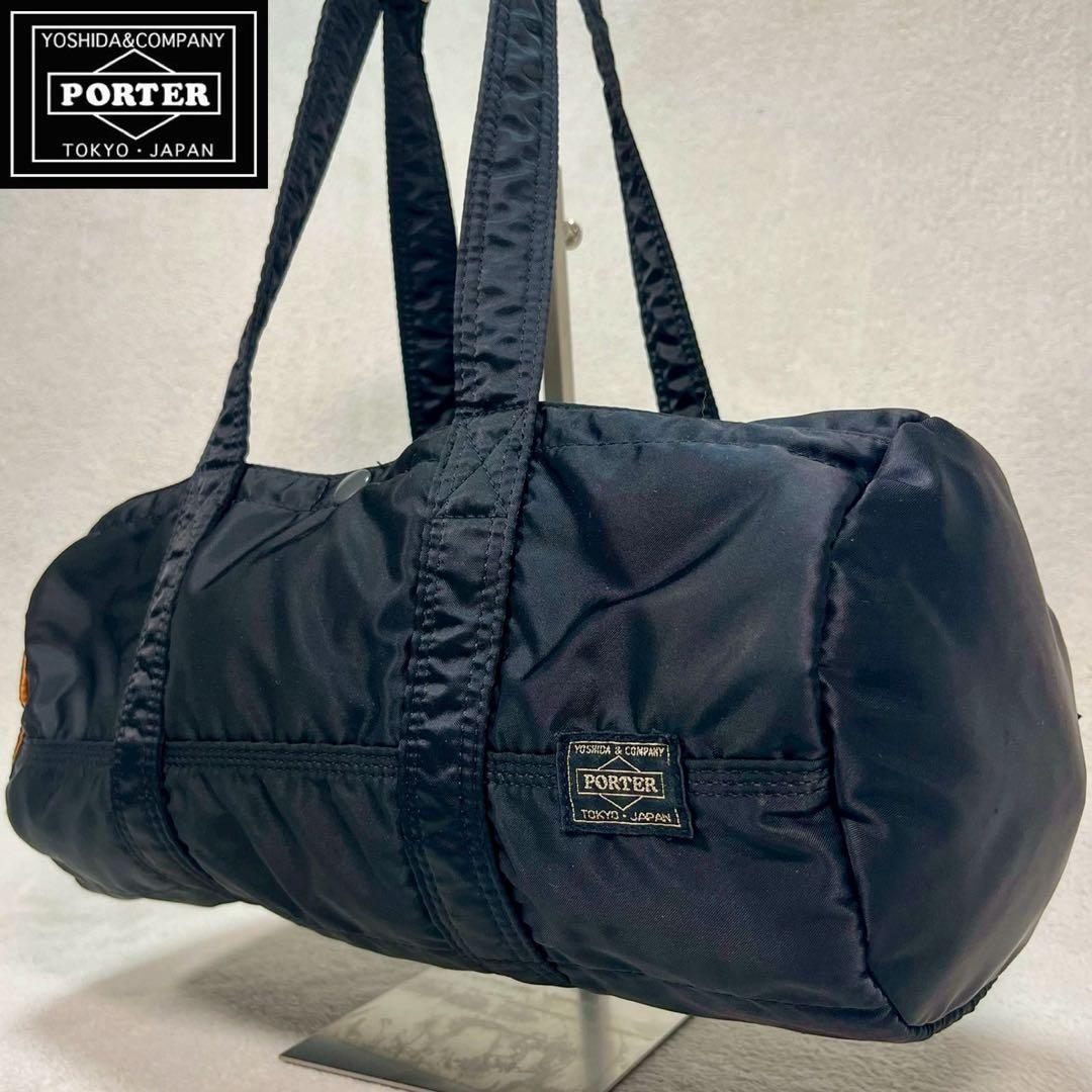 【極美品✨】ポーター ミニボストン タンカー ドラム型　肩掛け可　廃盤・希少品‼️