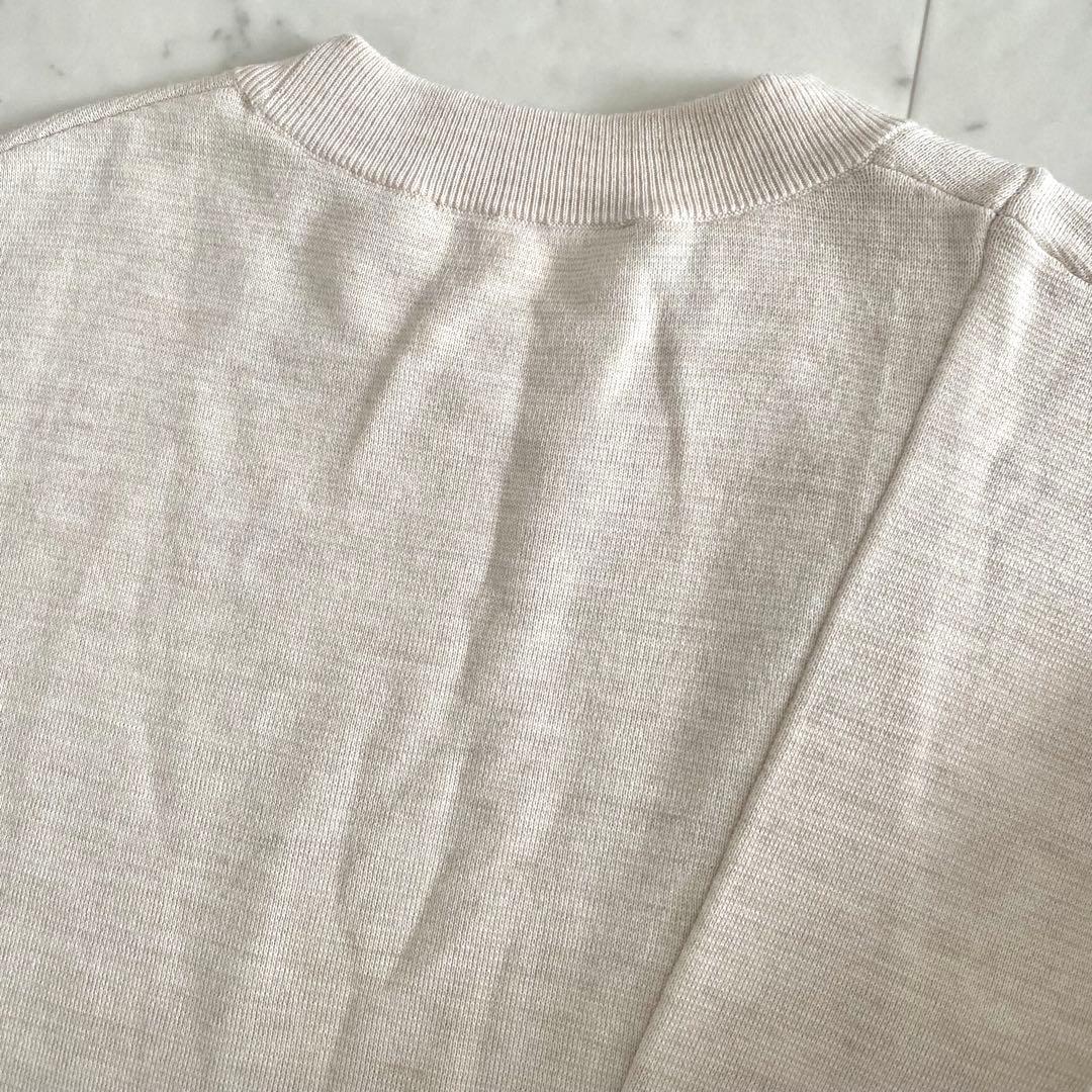 美品 エンフォルド ENFOLD アシンメロングベスト ニットジレ 38