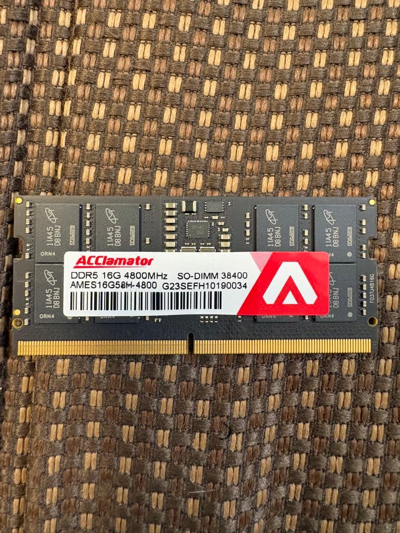 な*く様 ACClamator DDR5 16GB 4800MHz SO-DIM