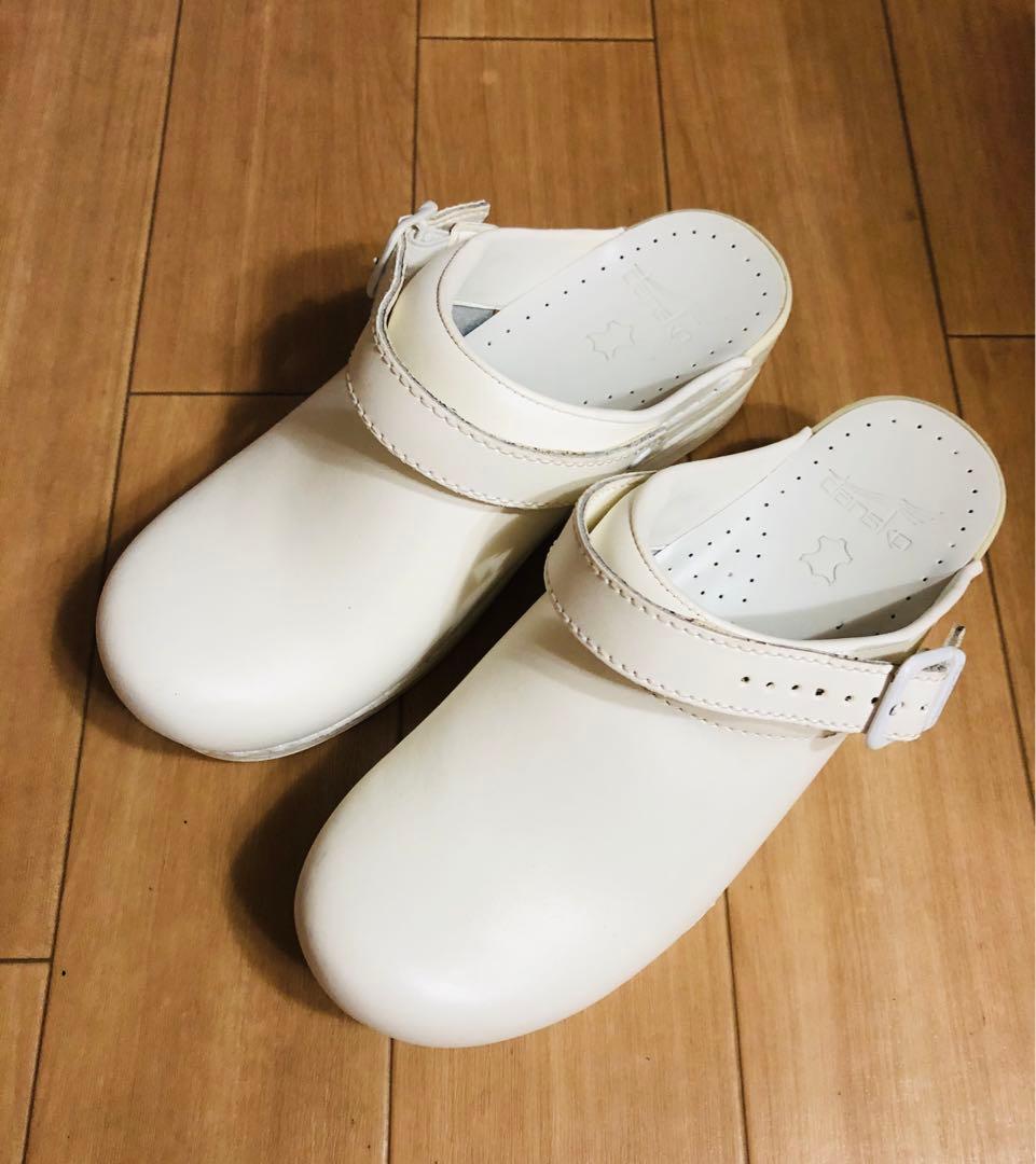 【極美品】Dansko ダンスコ ホワイト クロッグバックストラップ 元箱有
