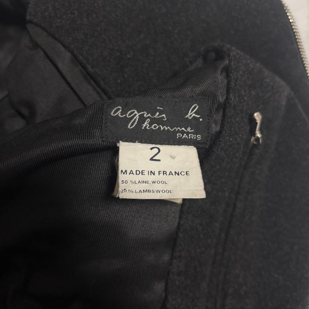 フランス製 riri Agnes b. カシミヤ ウール ジャケット ベルト