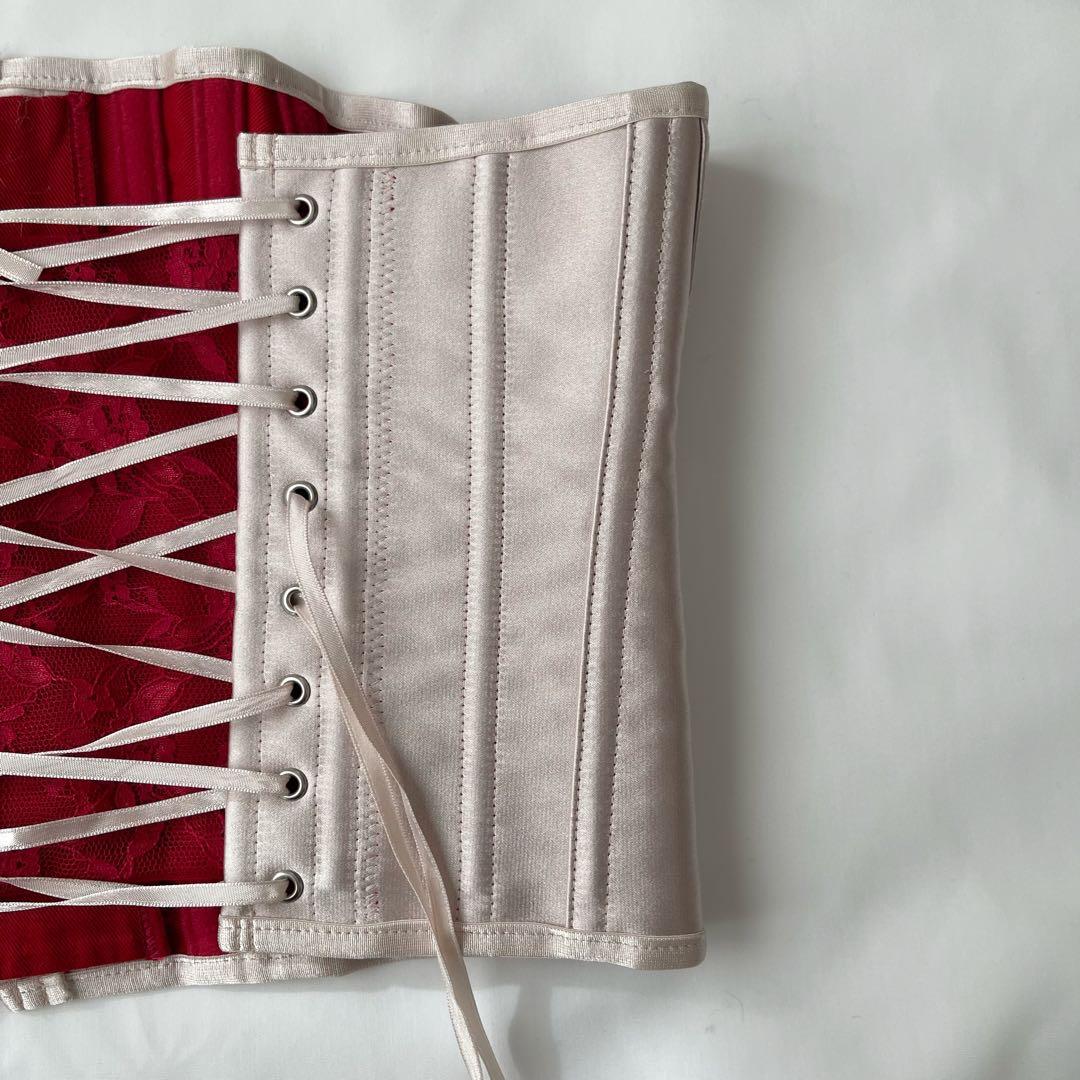 元鈴木さん コルセット キンバリー Mサイズピンクシャンタン