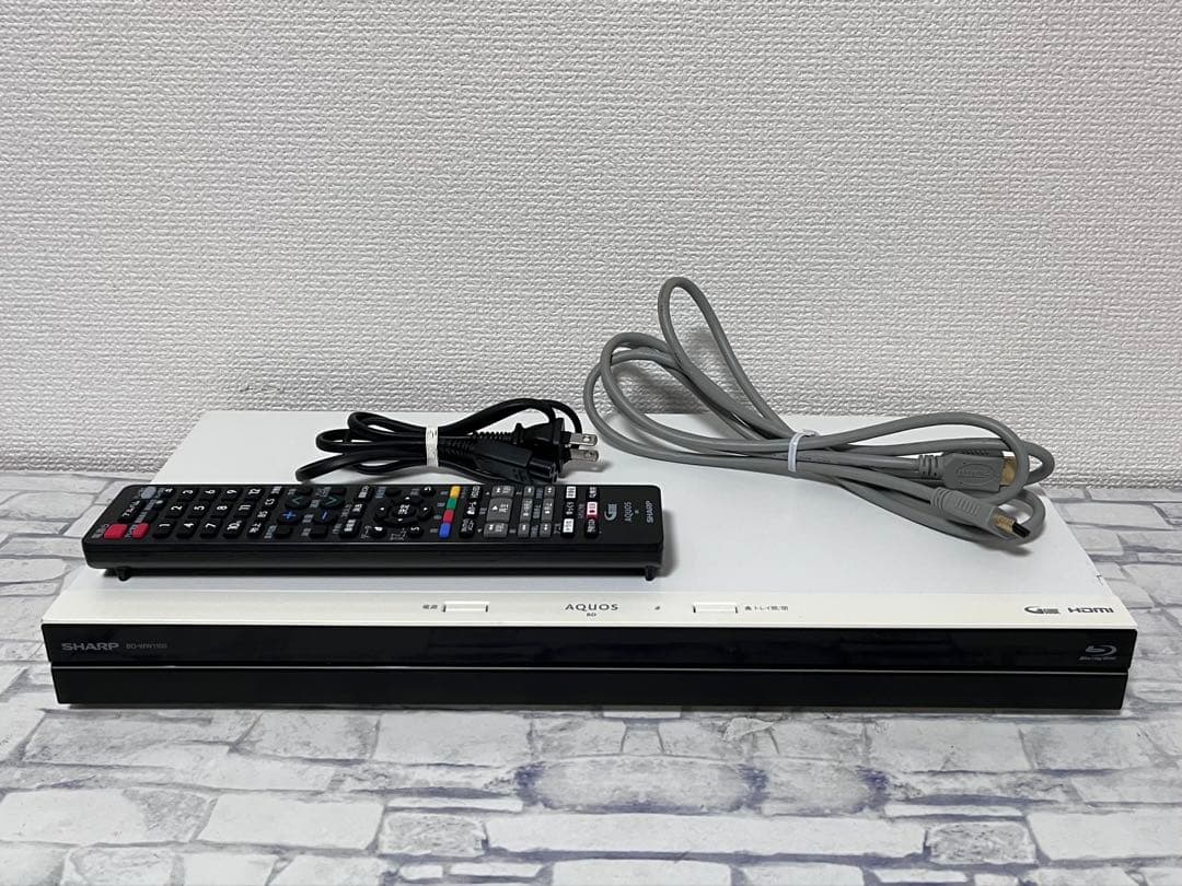 リモコン付　1TB 2番組録画　シャープブルーレイレコーダー　BD-WW1100
