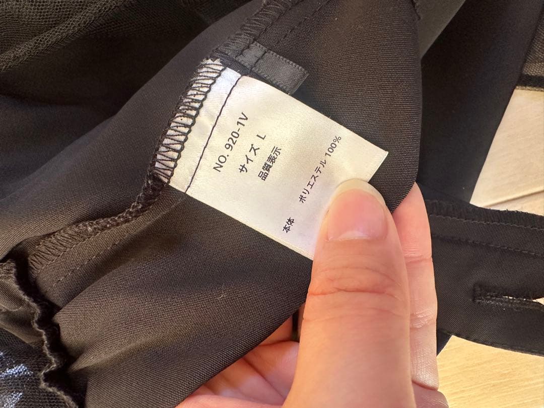 スタンドアウトカラーオールインパンツ パンツドレス L ブラック