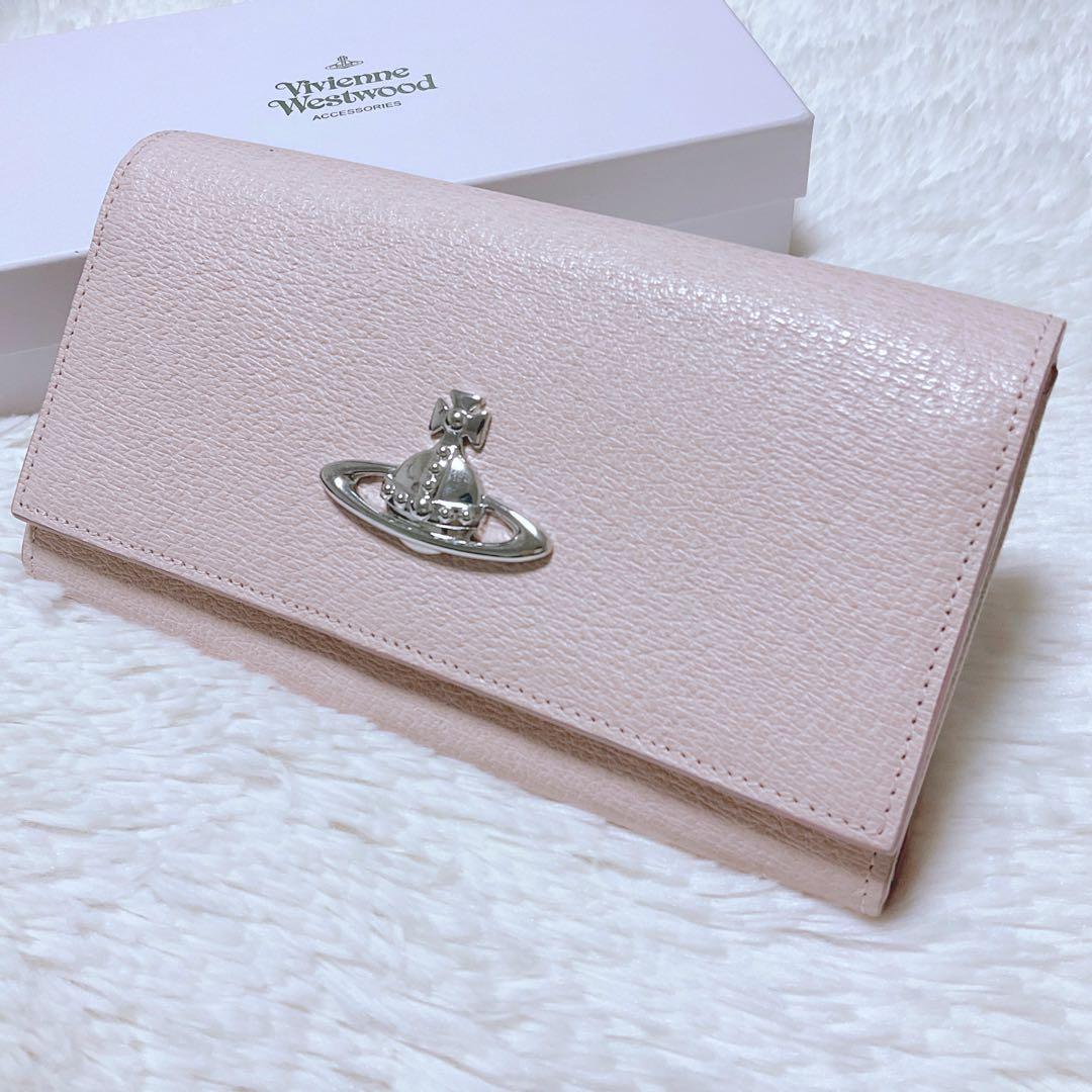 ♡超極美品♡限定♡ヴィヴィアンウエストウッド 長財布 ピンク オーブ オンライン