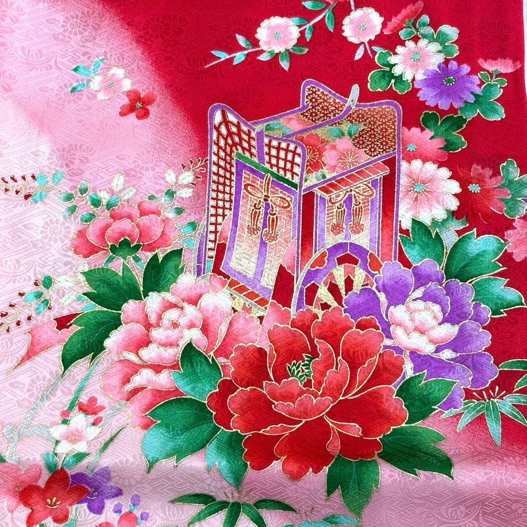 【15%値下げ！７月７日午前零時まで】お宮参り初着女の子　長襦袢付き　赤　未使用