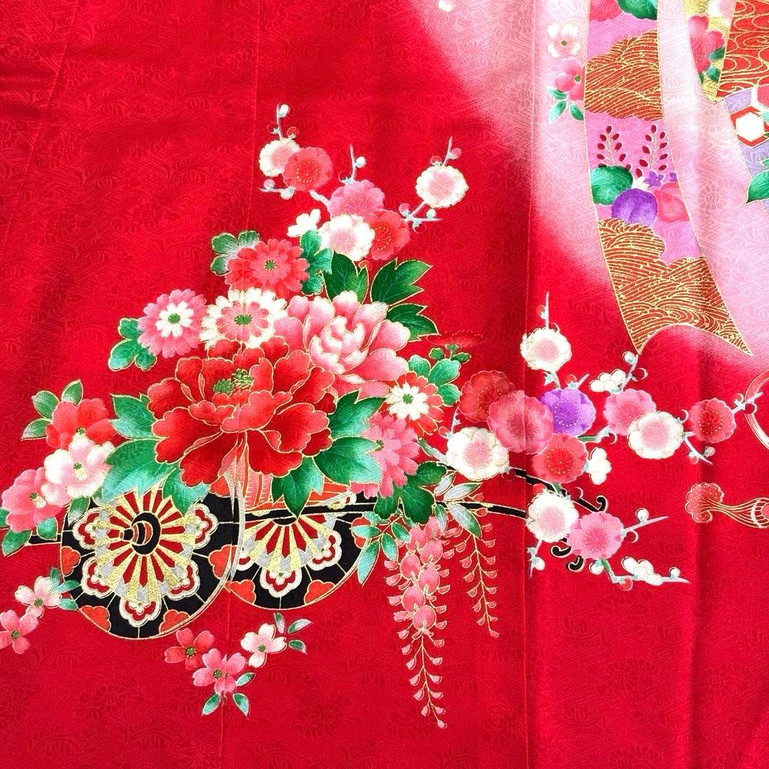 【15%値下げ！７月７日午前零時まで】お宮参り初着女の子　長襦袢付き　赤　未使用