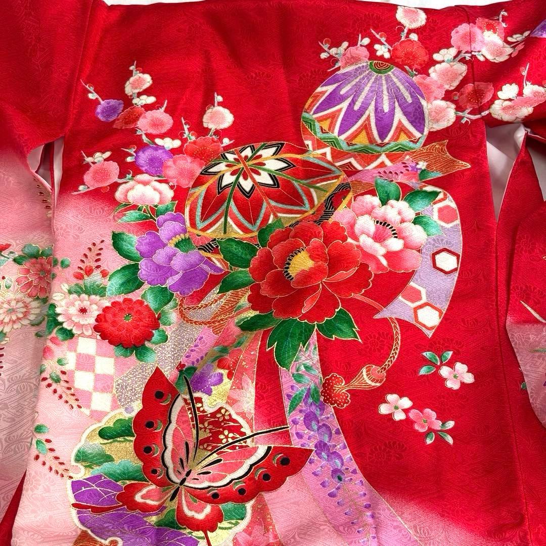 【15%値下げ！７月７日午前零時まで】お宮参り初着女の子　長襦袢付き　赤　未使用