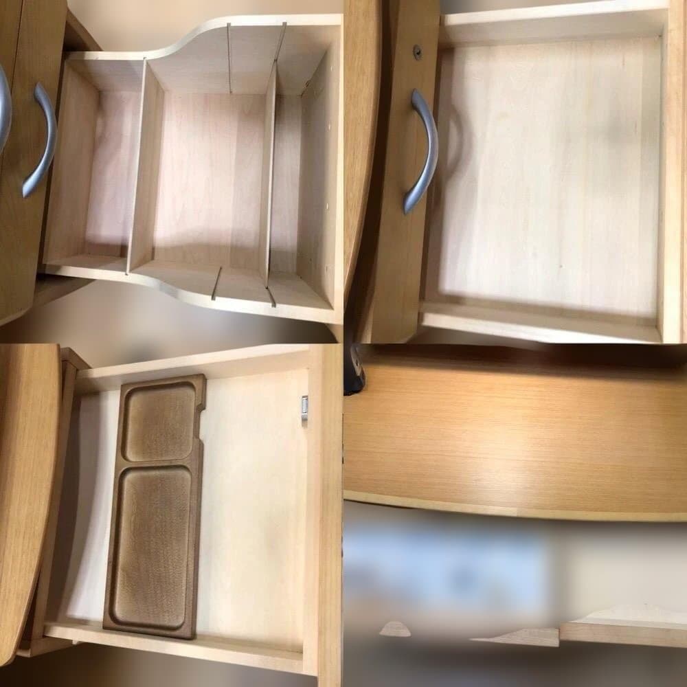 ③椅子　送料無料 カリモク 学習机4点セット ナチュラル 強机　88321