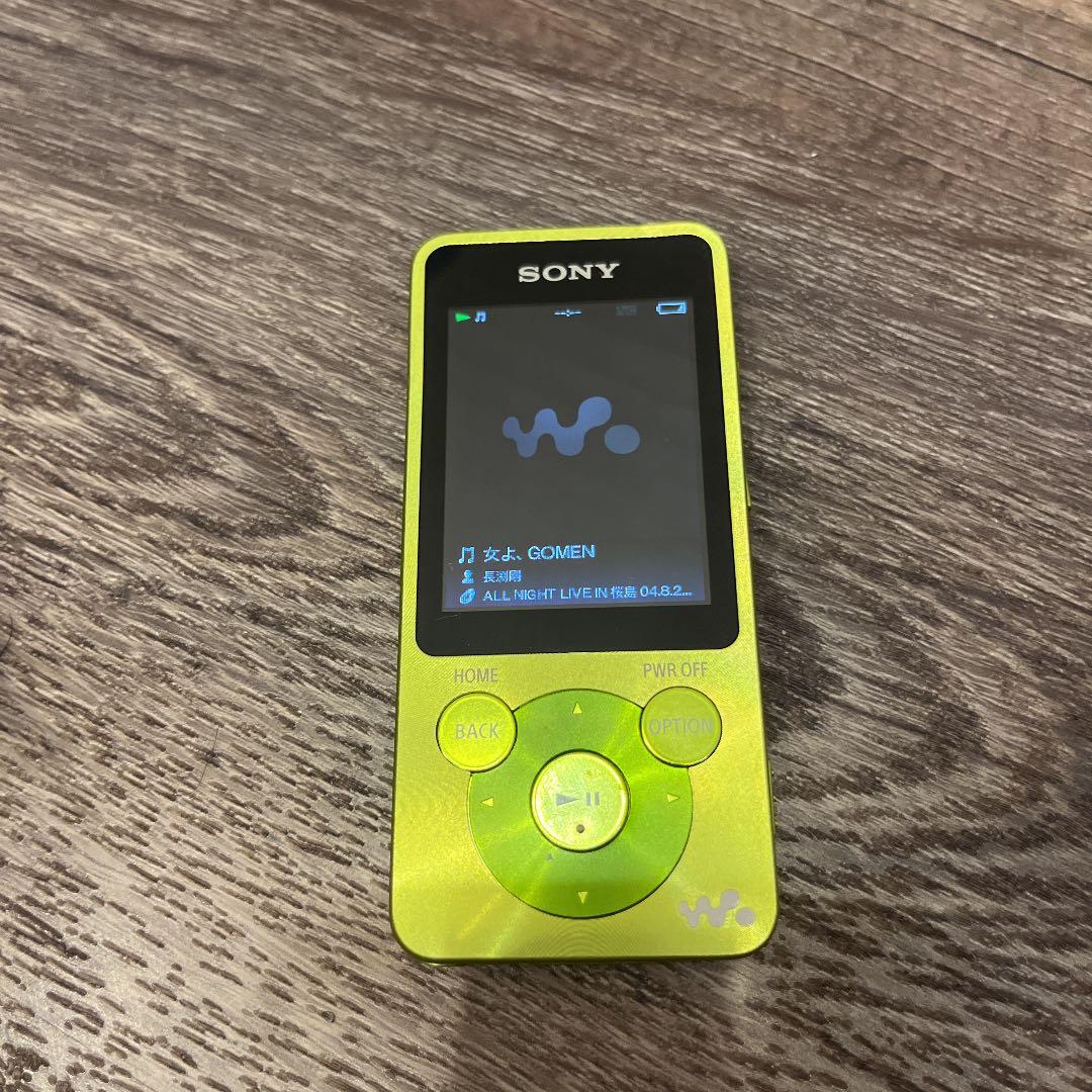 ソニー　ウォークマン　SONY 緑　グリーン　スピーカー