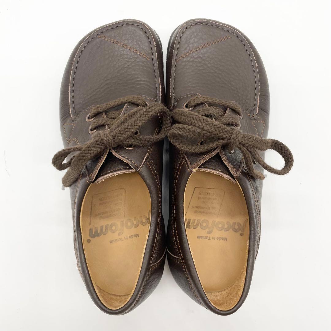 【極美品】jacoform ヤコフォーム コンフォートシューズ レザー 22.5