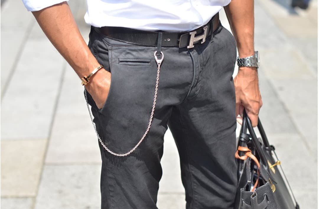 干場愛用 MIWA ウォレットチェーン