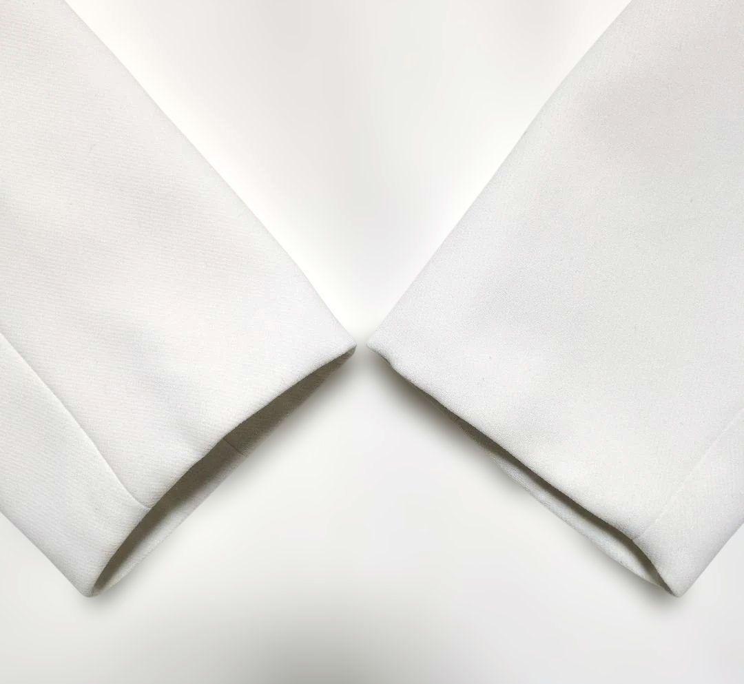 【美品✨️】ICB ホワイト テーラードジャケット ダブルボタン サイズ4