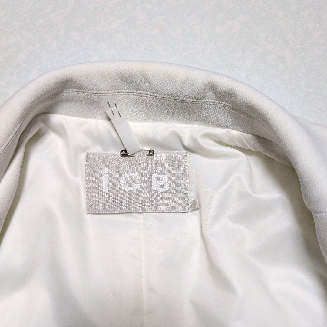 【美品✨️】ICB ホワイト テーラードジャケット ダブルボタン サイズ4