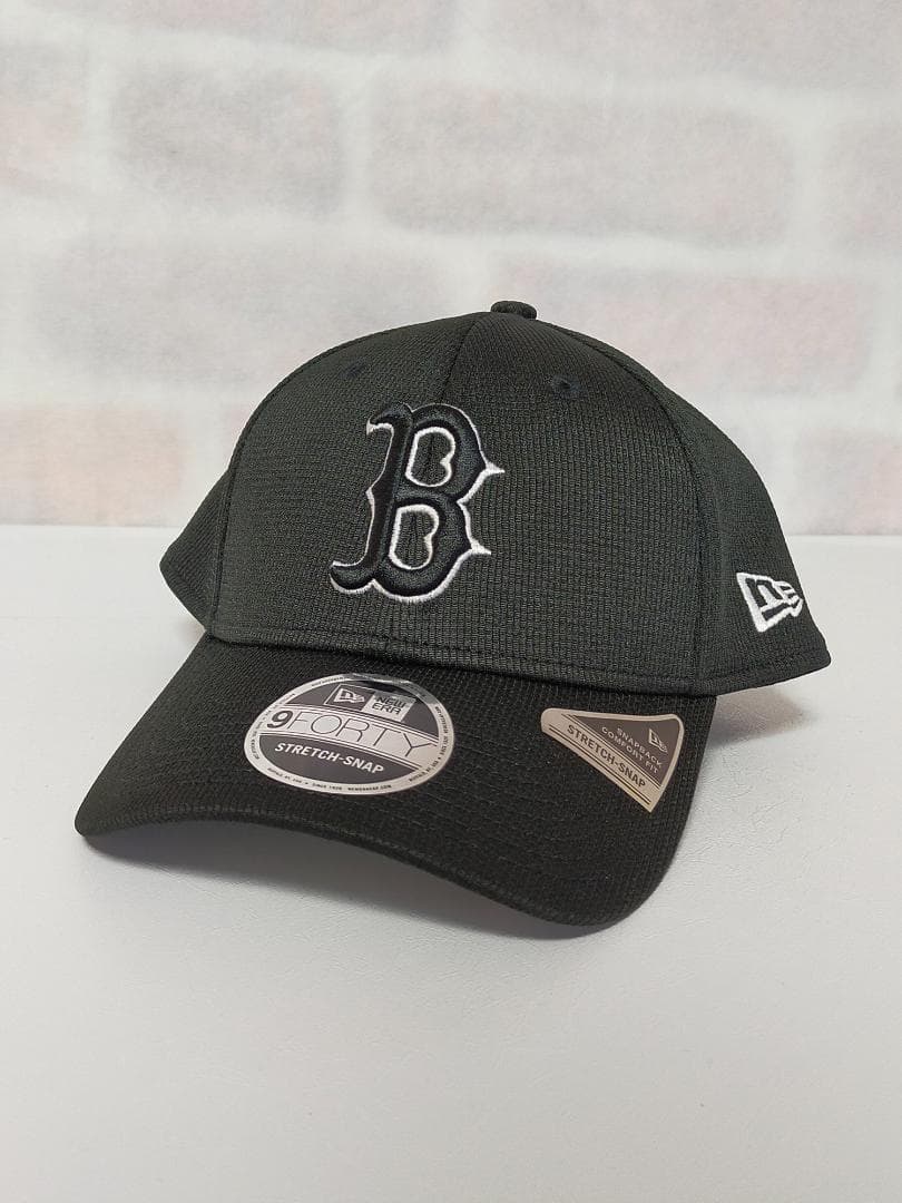 ボストン・レッドソックス　9FORTY 黒白　ストレッチスナップ