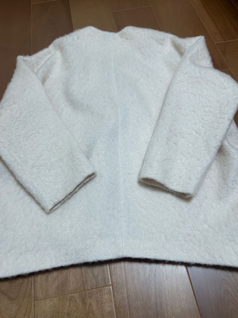 yori ウールモヘアシャギージャケット　ベビーピンク