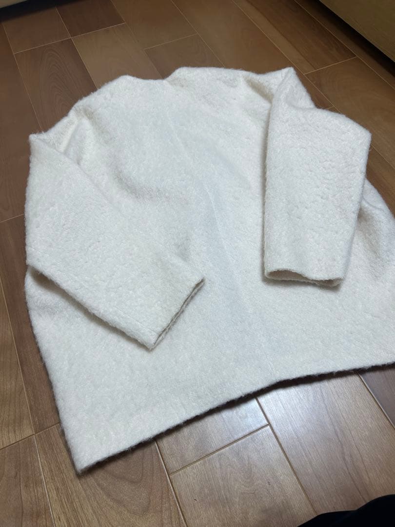 yori ウールモヘアシャギージャケット　ベビーピンク