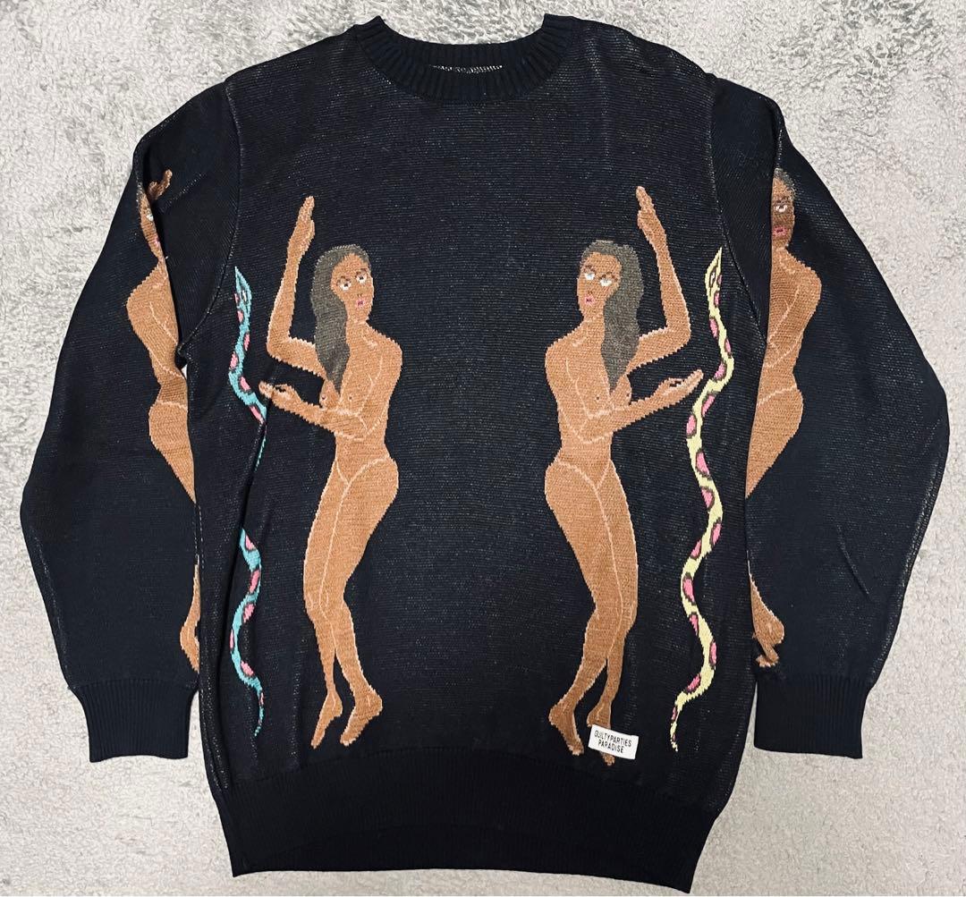 ワコマリア　ジャガード　ニット