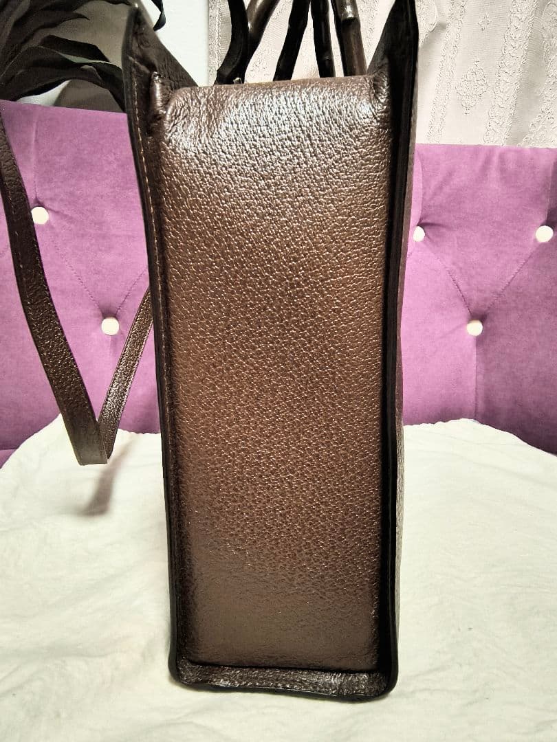 GUCCI バンブー ブラウンレザー 2 Way ビジネスバッグ