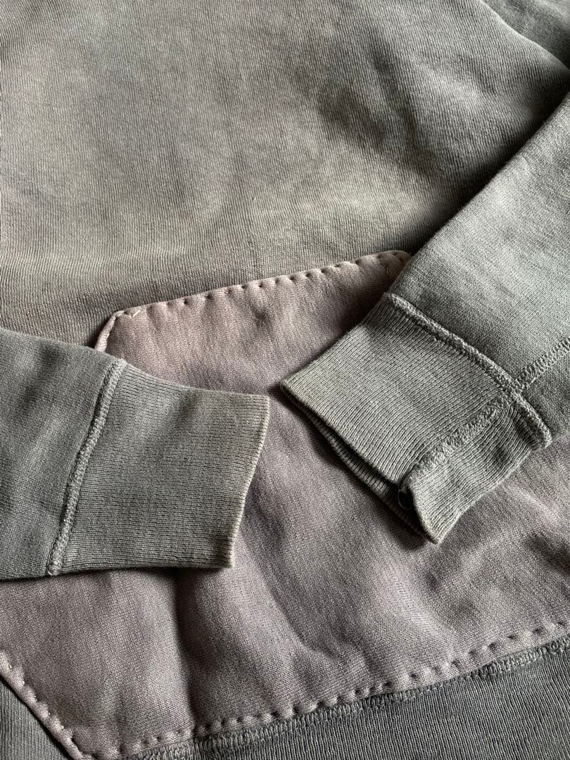 し*も様 60s 後付けパーカー リメイク スウェット フェード