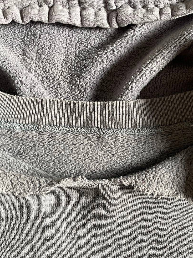 し*も様 60s 後付けパーカー リメイク スウェット フェード