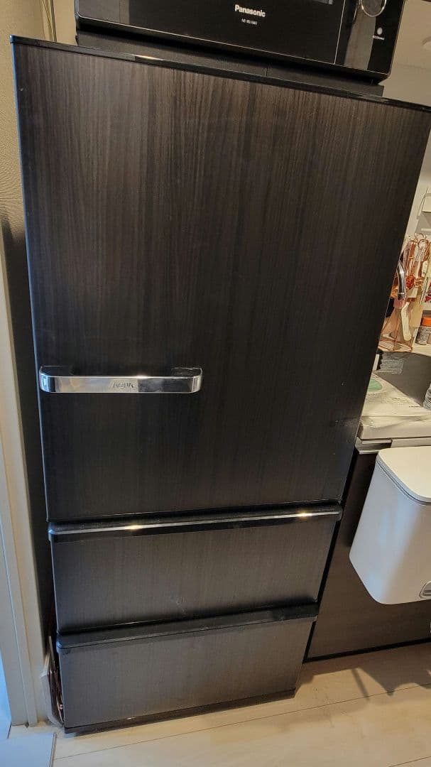 美品✨ AQUA 2023年製 3ドア冷蔵庫 272L 高品位ウッドブラック