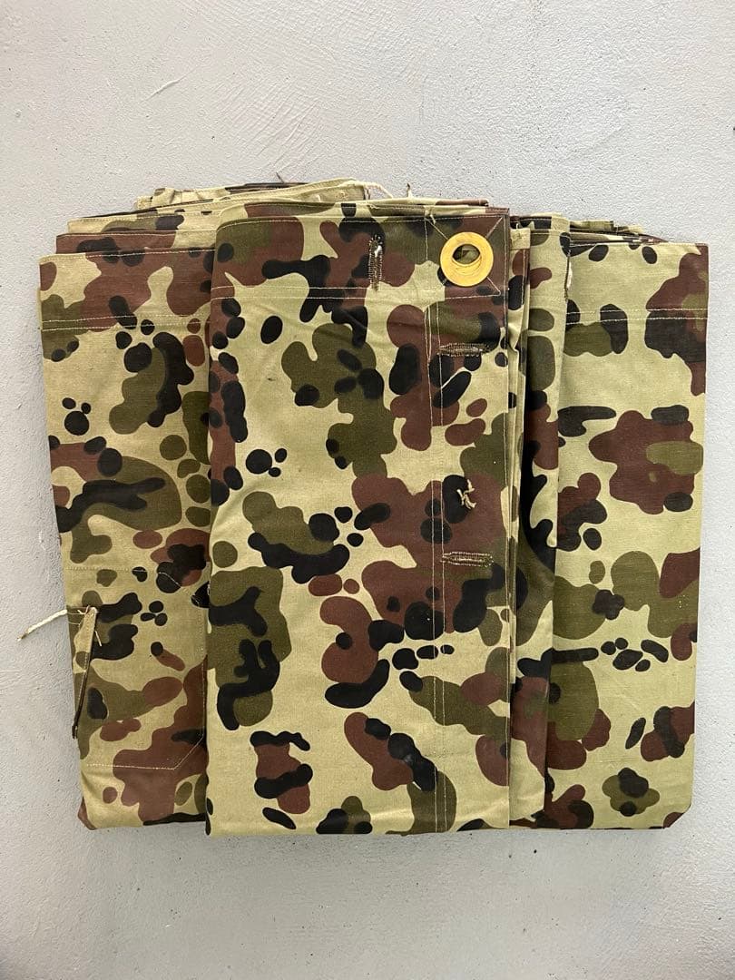 ルーマニア 軍幕 デッド 希少 アメーバカモ デットストック M47 3枚セット