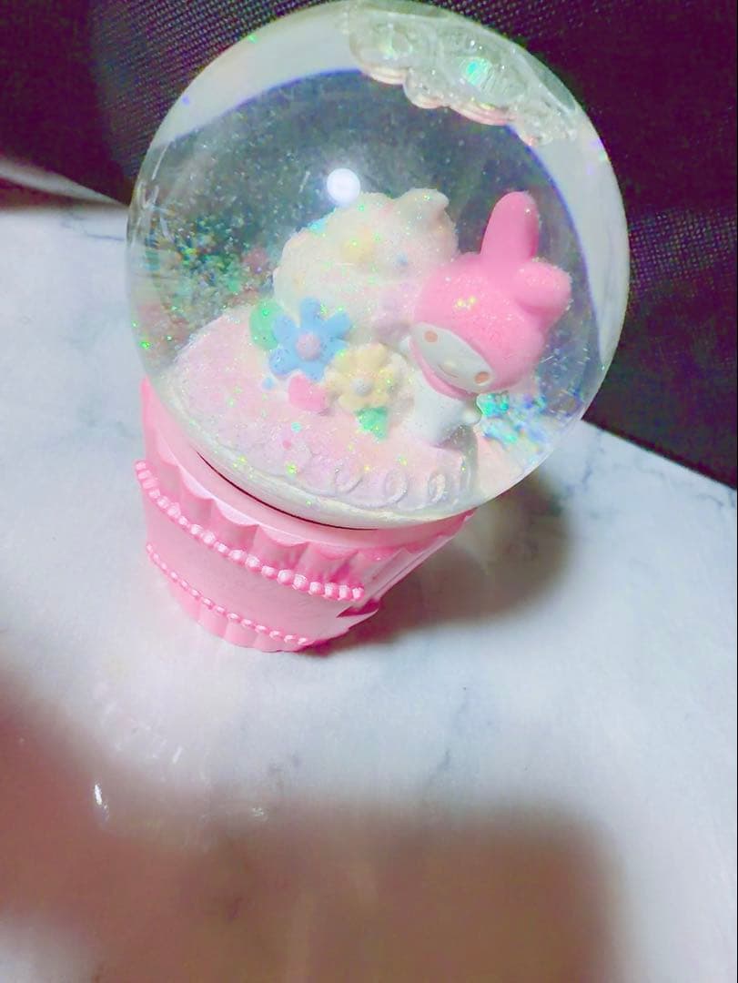 My Melody マイメロディ スノードーム カップケーキ 置物 希少 激レア