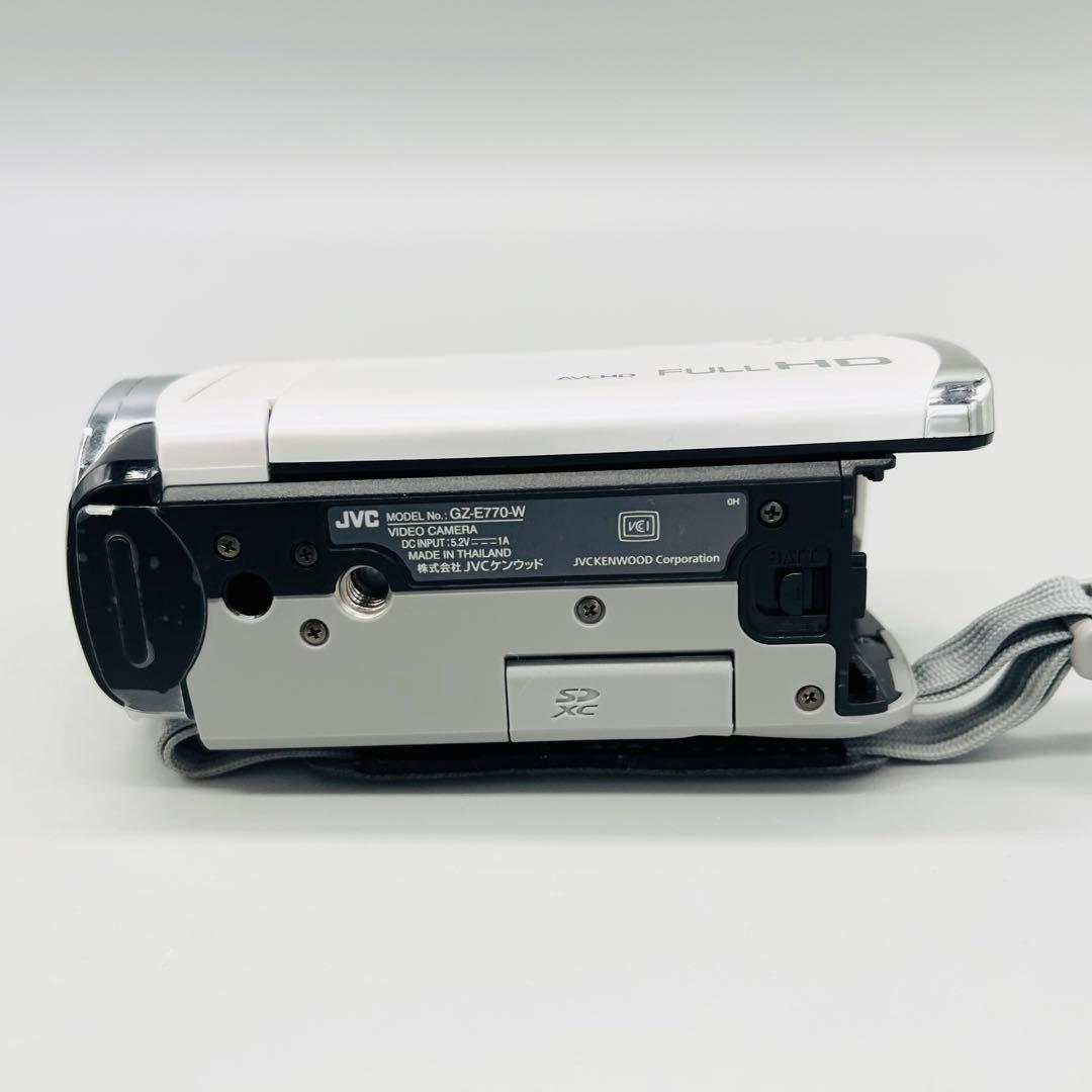 【美品】JVC ビデオカメラ　GZ-E770-W カメラバッグ付